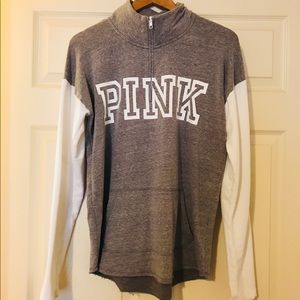 Victoria’s Secret Pink Half Zip Sweatshirt